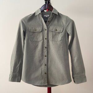 J.Crew Army Green button down size 00 (orig $98)